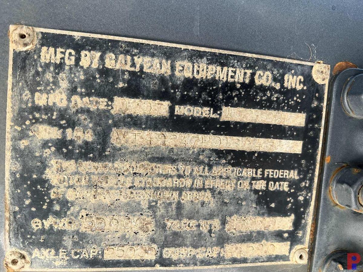 Used 2007 GALYEAN T/A 150BBL STEEL VACUUM TRAILER