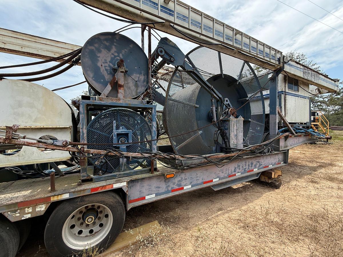 Used 2003 HYDRA RIG MOD:CE027556 4-AXLE COILED TUBING TRAILER