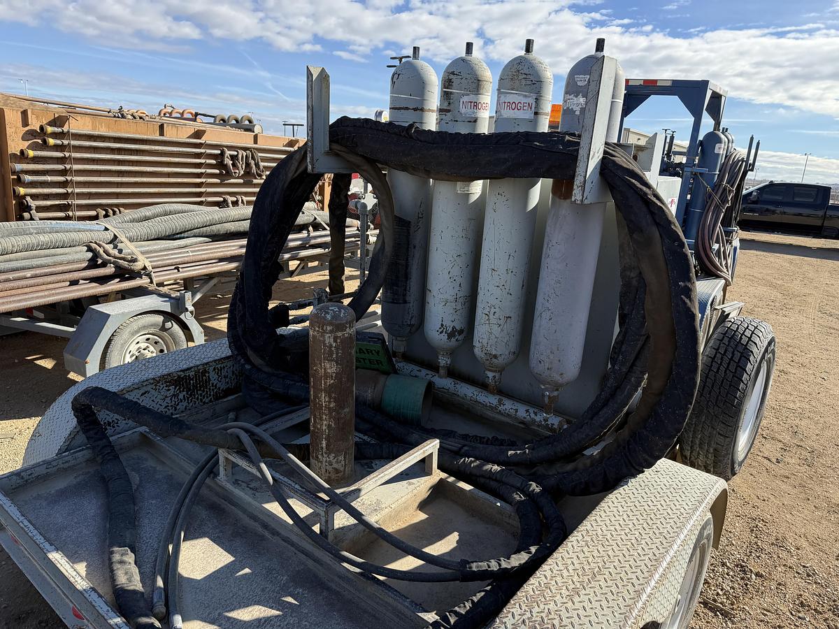 Used 10’ T/A 2-STATION BUMPER PULL ACCUMULATOR TRAILER