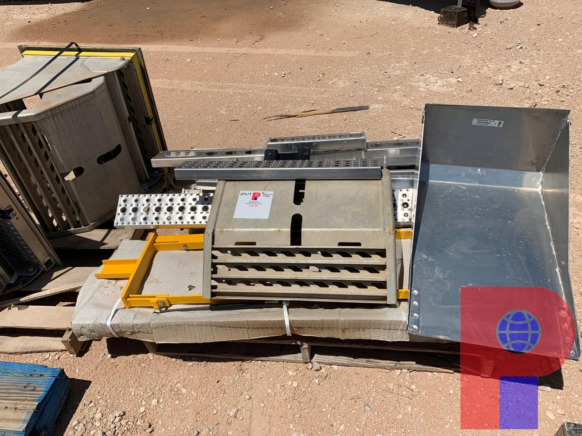 Used (10) ALUMINUM STEPS