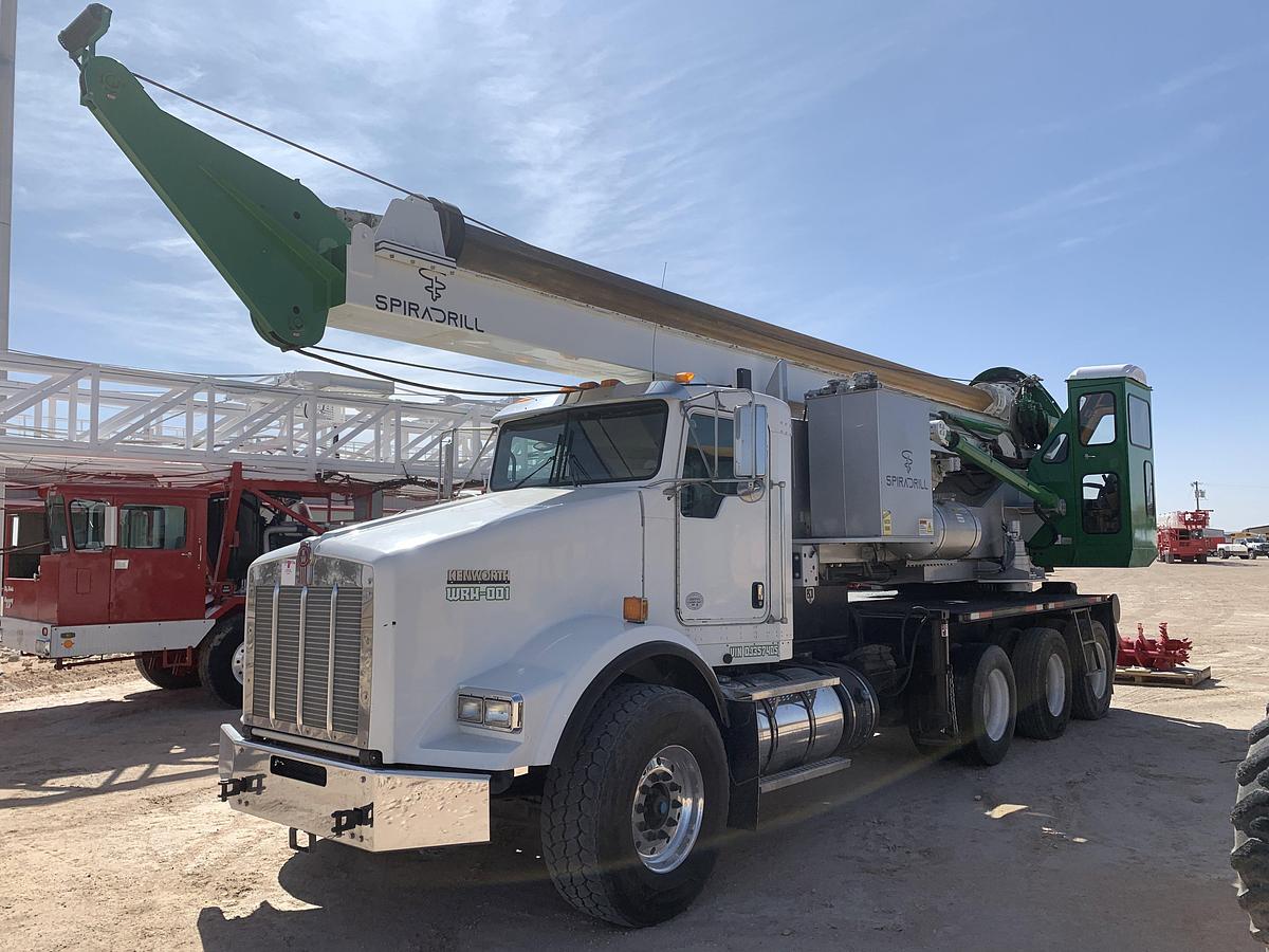 Used SPIRADRILL MHD 80 (REFURBISHED IN 2024) VERTICAL DRILL MTD. ON 2012 KENWORTH T800 TRI AXLE TRUCK