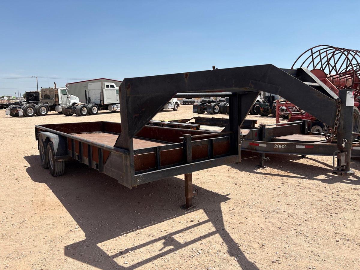 Used SHOPBUILT 20’ x 7’ t/a gooseneck trailer