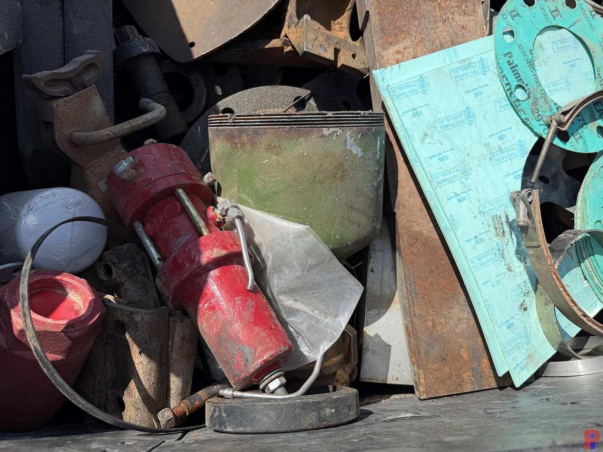 Used CRATE OF COILED TUBING SMALL PARTS, GASKETS, BOLTS, BRACKETS, MISC.