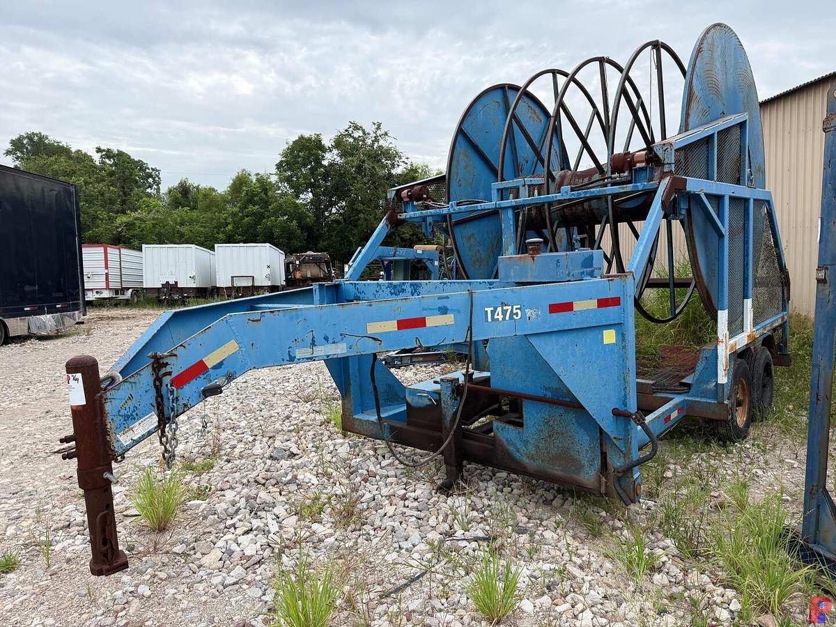 Used 2015 UNITED TRAILER 22’ X 102” T/A GOOSENECK HYDRAULIC REEL TRAILER