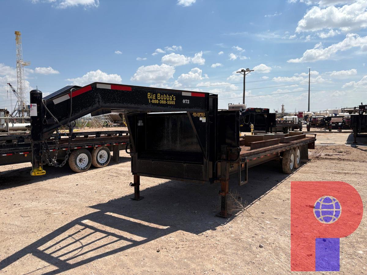 Used 2020 BIG BUBBA'S TRAILERS 24’ X 8’ T/A GOOSENECK TRAILER