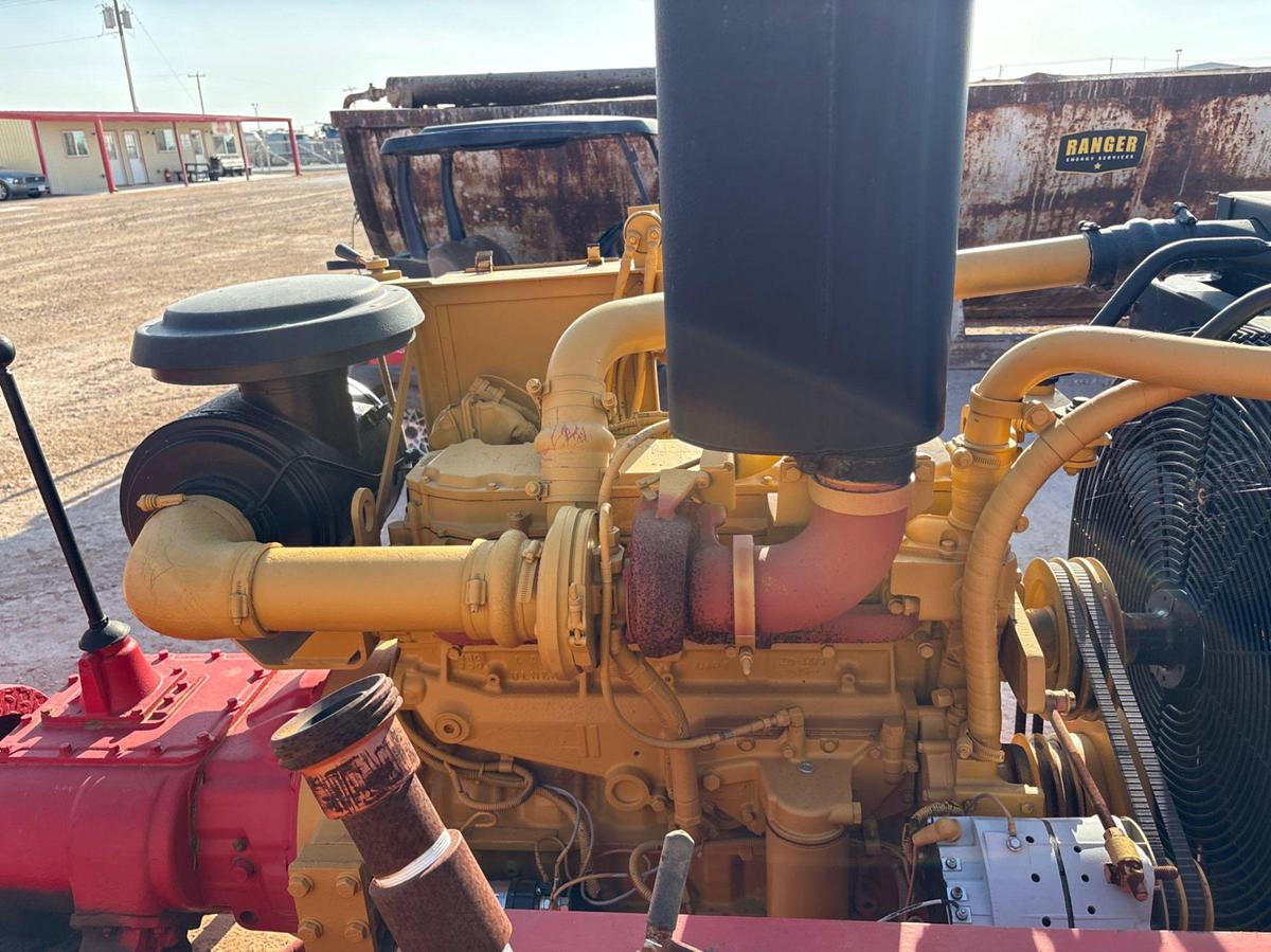 Used Gardner Denver TEE triplex pump unit, skidded