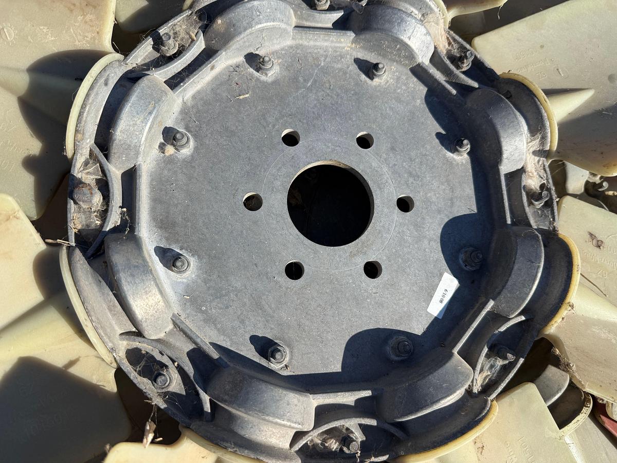 Used PALLET W/ (4) FAN BLADE ASSYM., ENGINE MOUNTS, (1) 51”L X 5”W X 20” H CAC