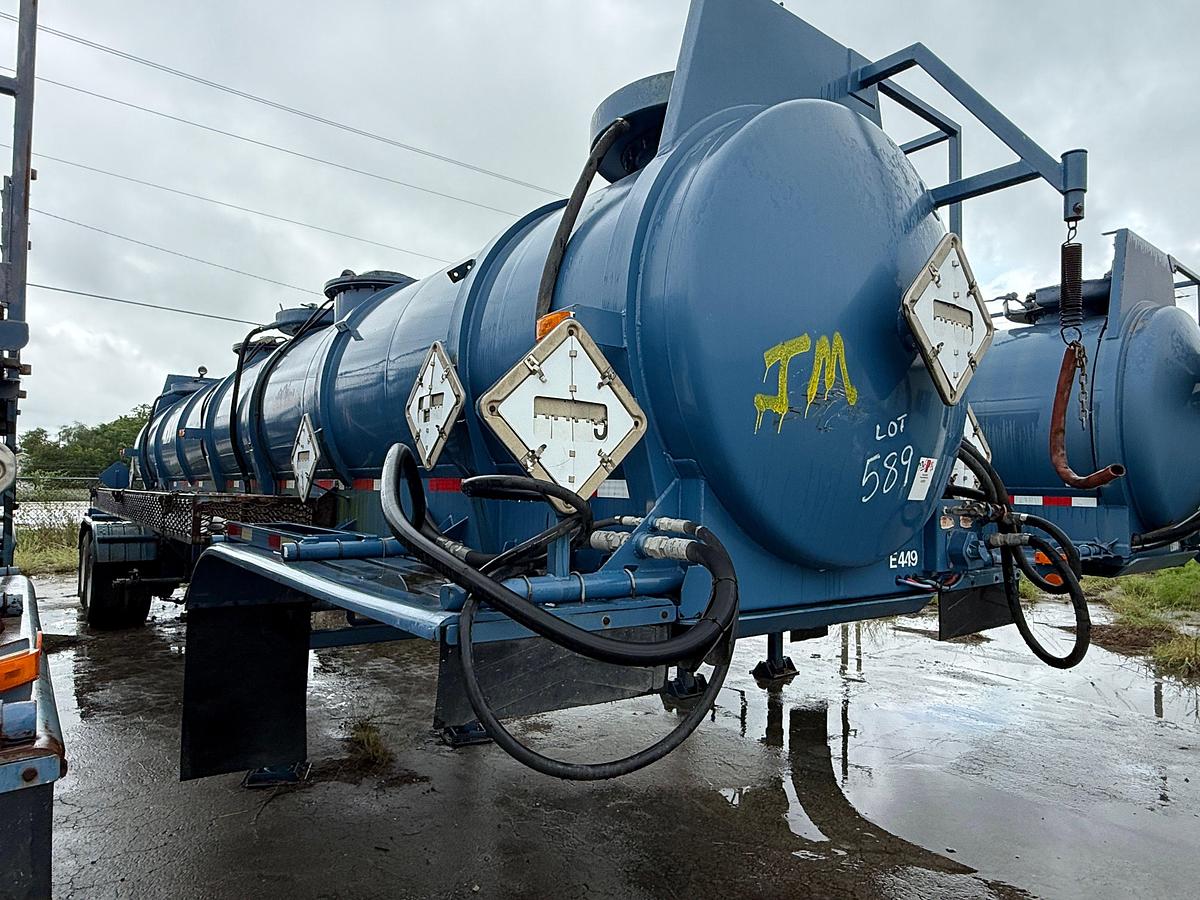 Used 2006 WORLEY WELDING WORKS 4,100 GAL 3-COMP T/A ACID TRANSPORT TRAILER