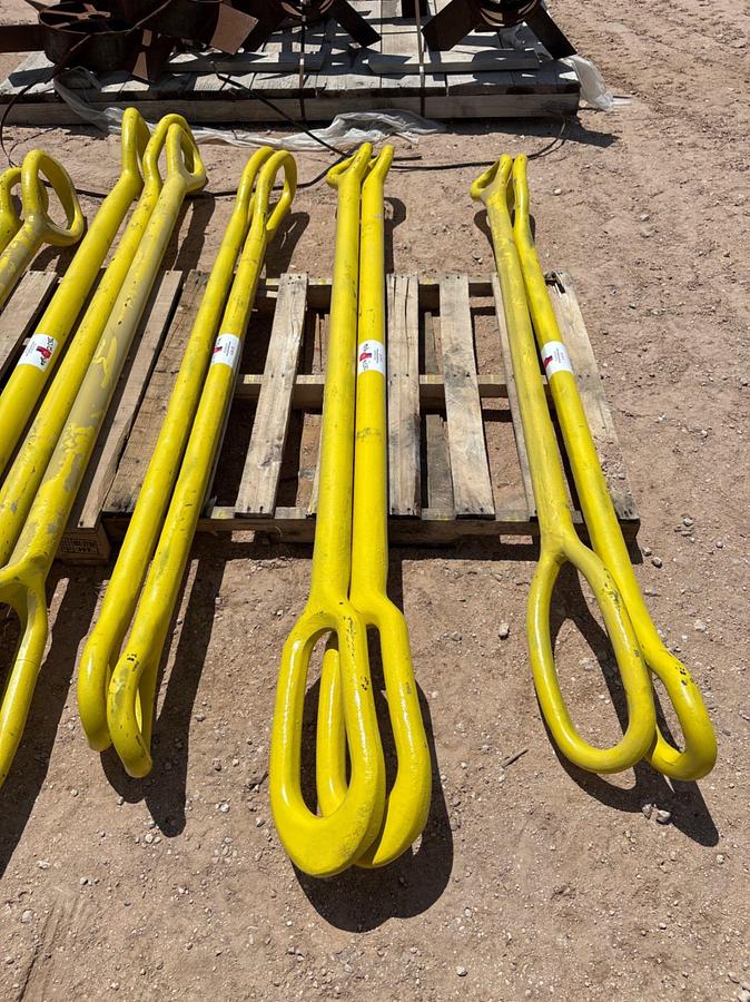 Used (2) 1-3/4” x 96” elevator links