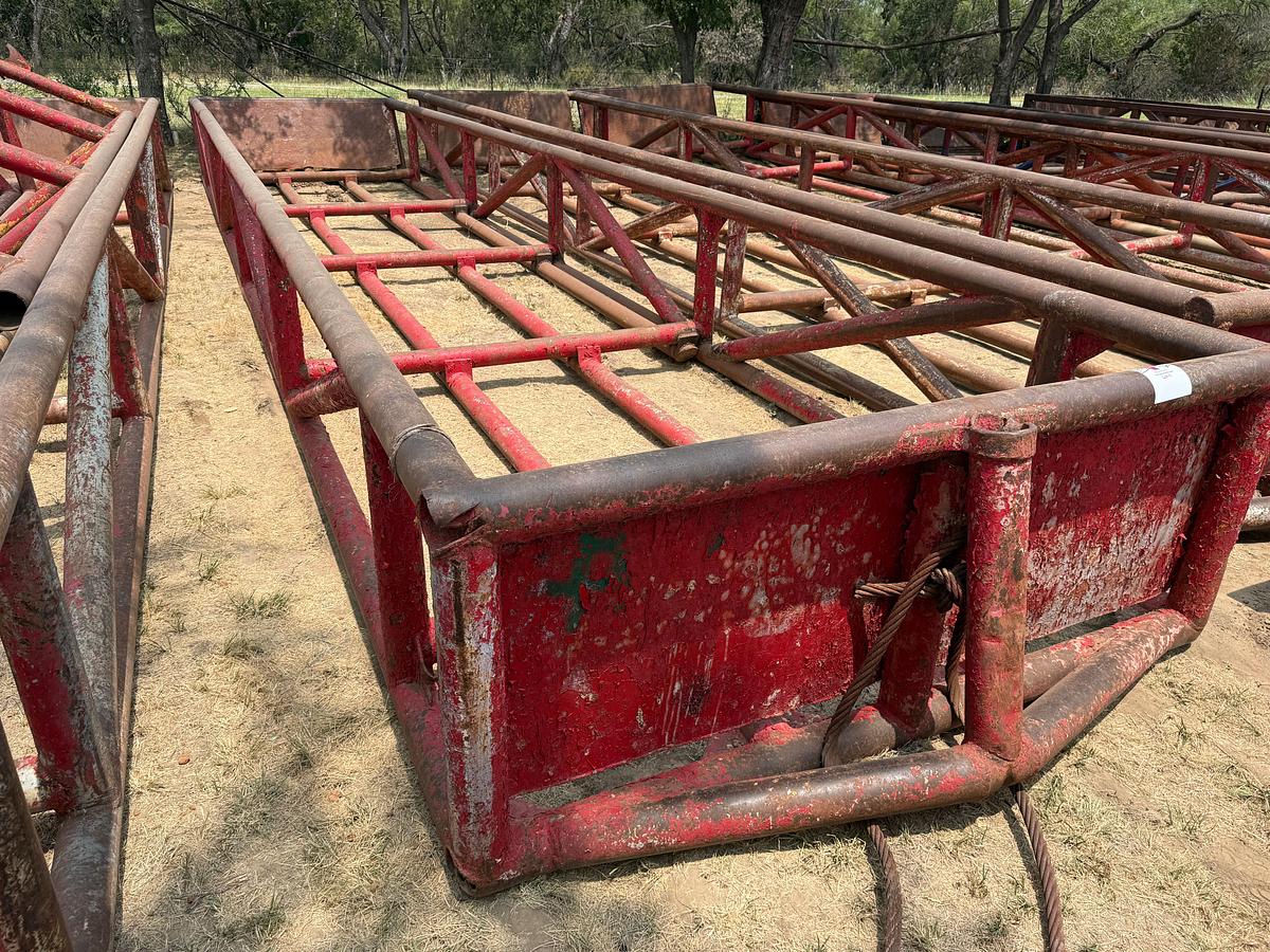 Used 40’L x 8’W x 3’H SKIDDED PIPE TUB