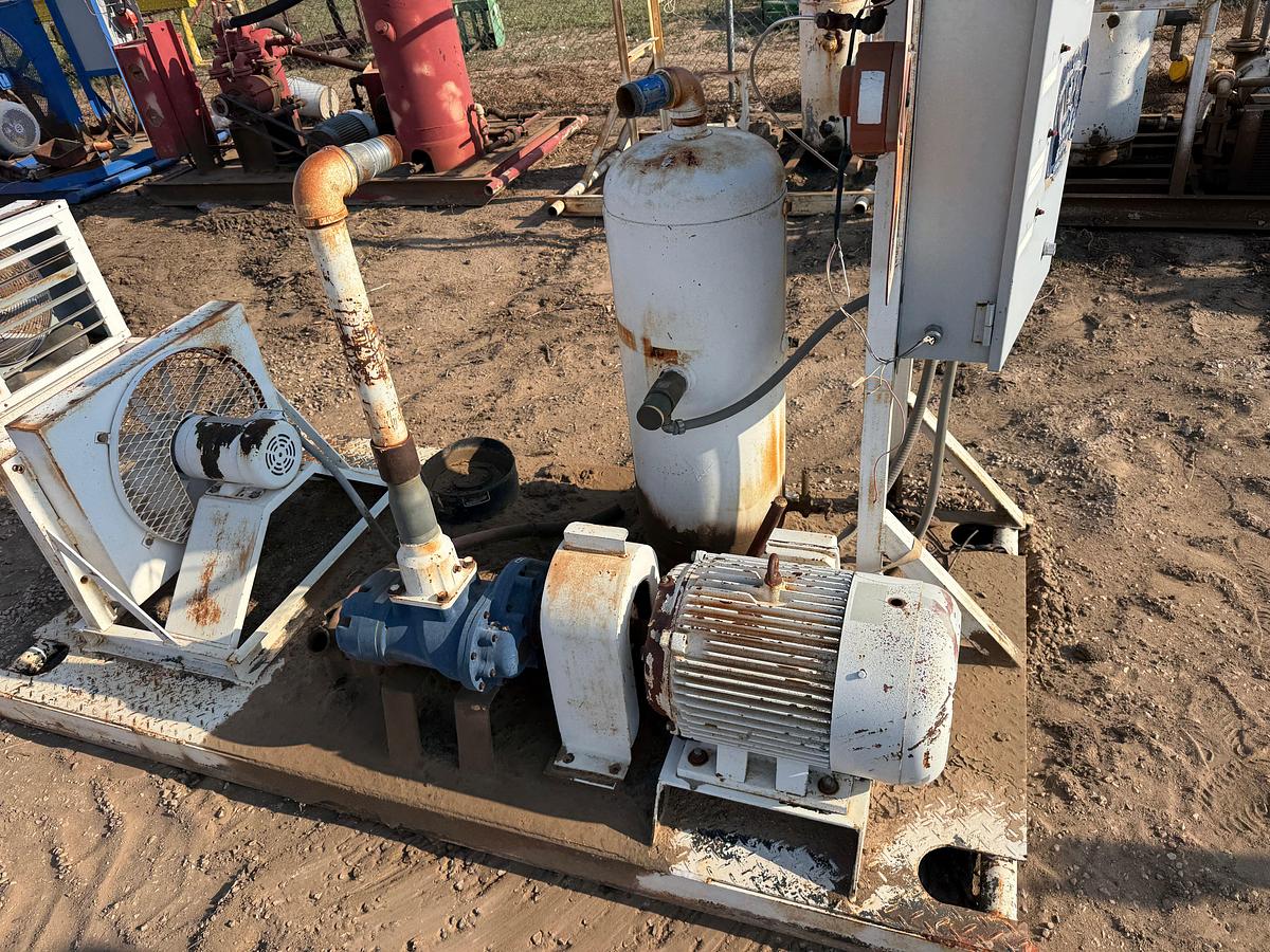 Used (4) SKIDDED AIR COMPRESSOR STATIONS INCOMPLETE F/ PARTS