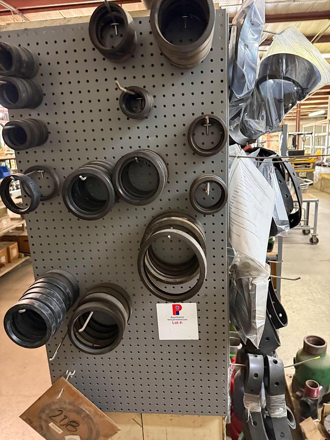 Used SECTION OF (6)MOSTLY 2-7/8” WSI 2K WP TUBING HEADS & RELATED, & WALL OF FLANGE GASKET & VICTAULIC TYPE GASKETS
