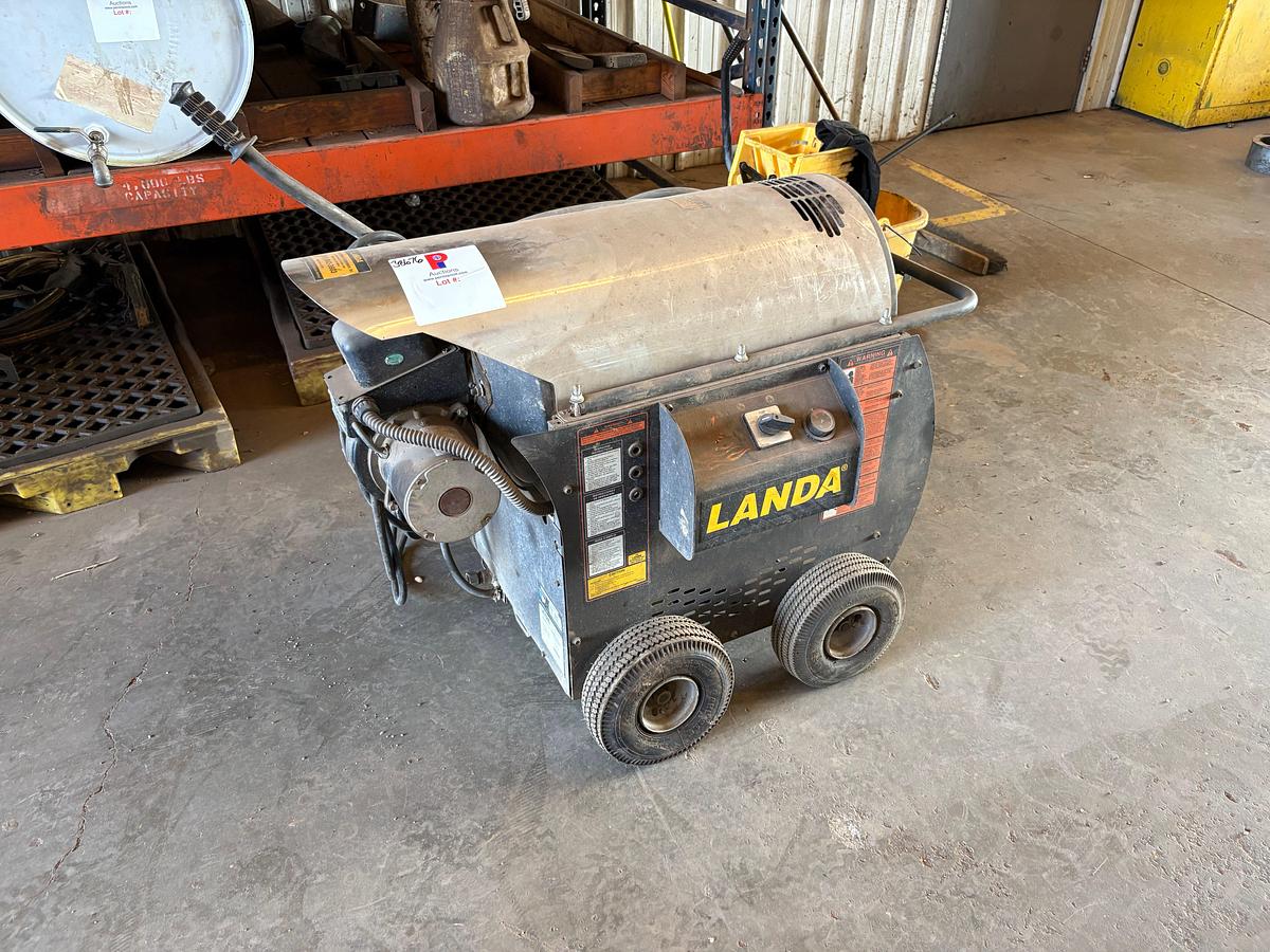 Used Landa portable hot water pressure washer
