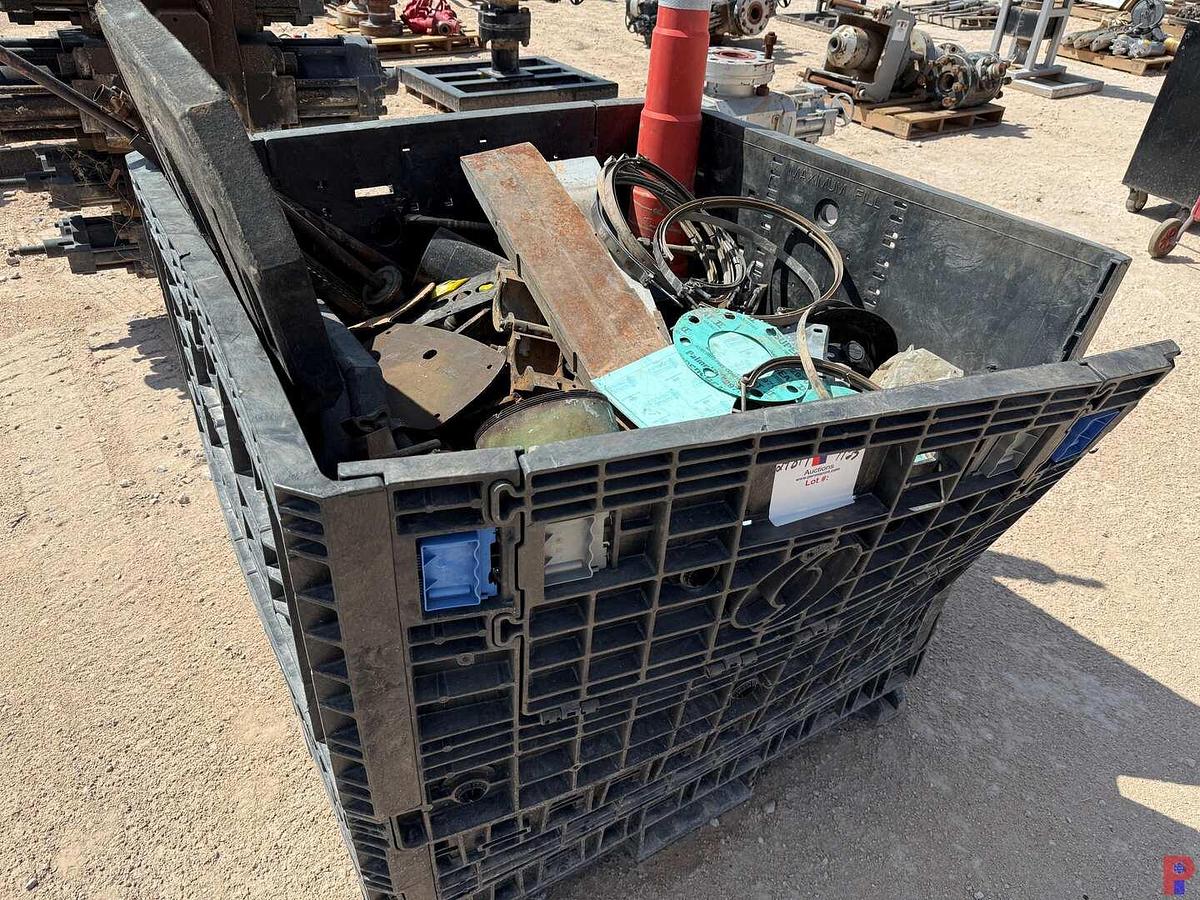 Used CRATE OF COILED TUBING SMALL PARTS, GASKETS, BOLTS, BRACKETS, MISC.