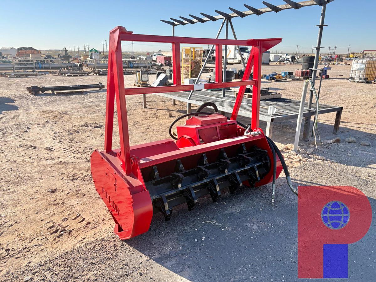 Used FECON 6’W HYDRAULIC MULCHER ATTACHMENT FOR SKID STEER