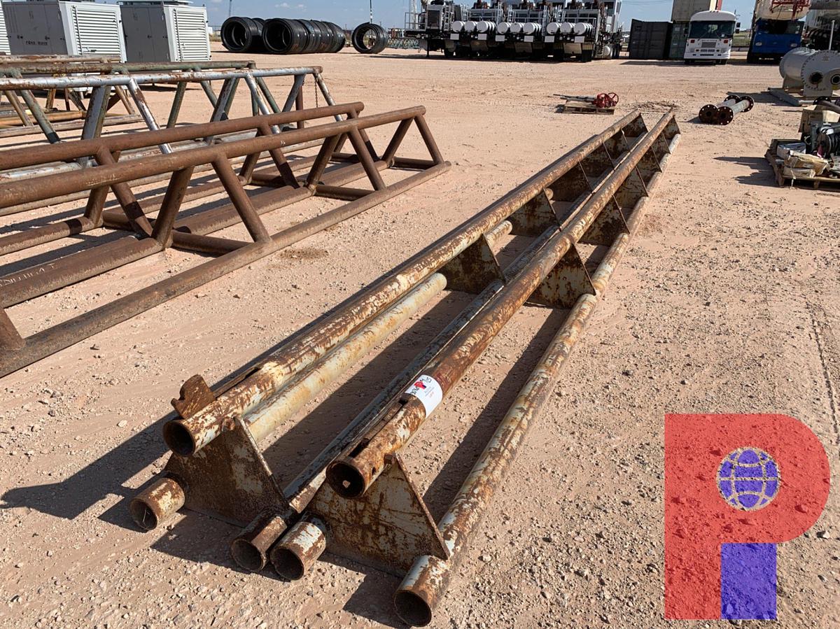 Used (2X$) 35’ X 18” TRIANGLE PIPE RACK