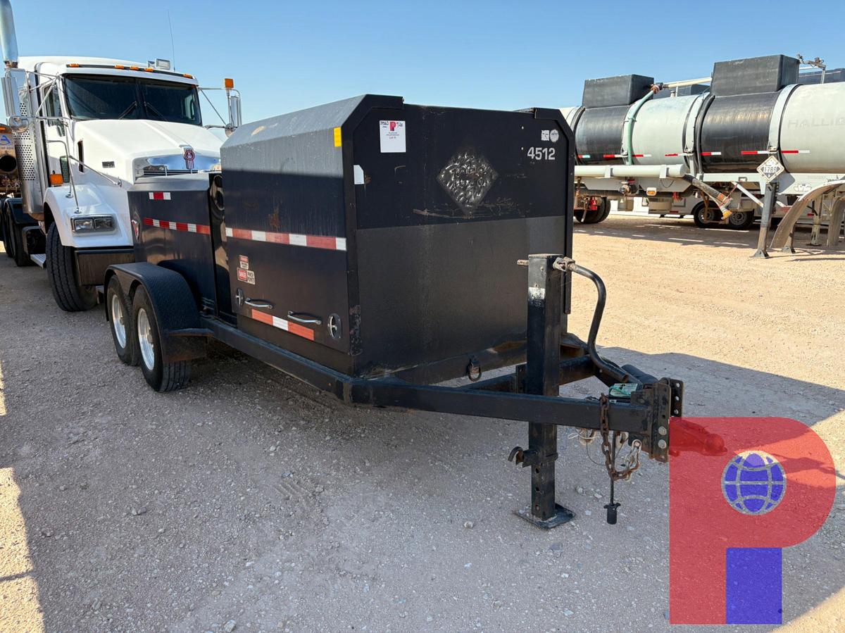 Used 2014 VALLEY INDUSTRIES 750 GALLON T/A BUMPER PULL FUEL TRAILER