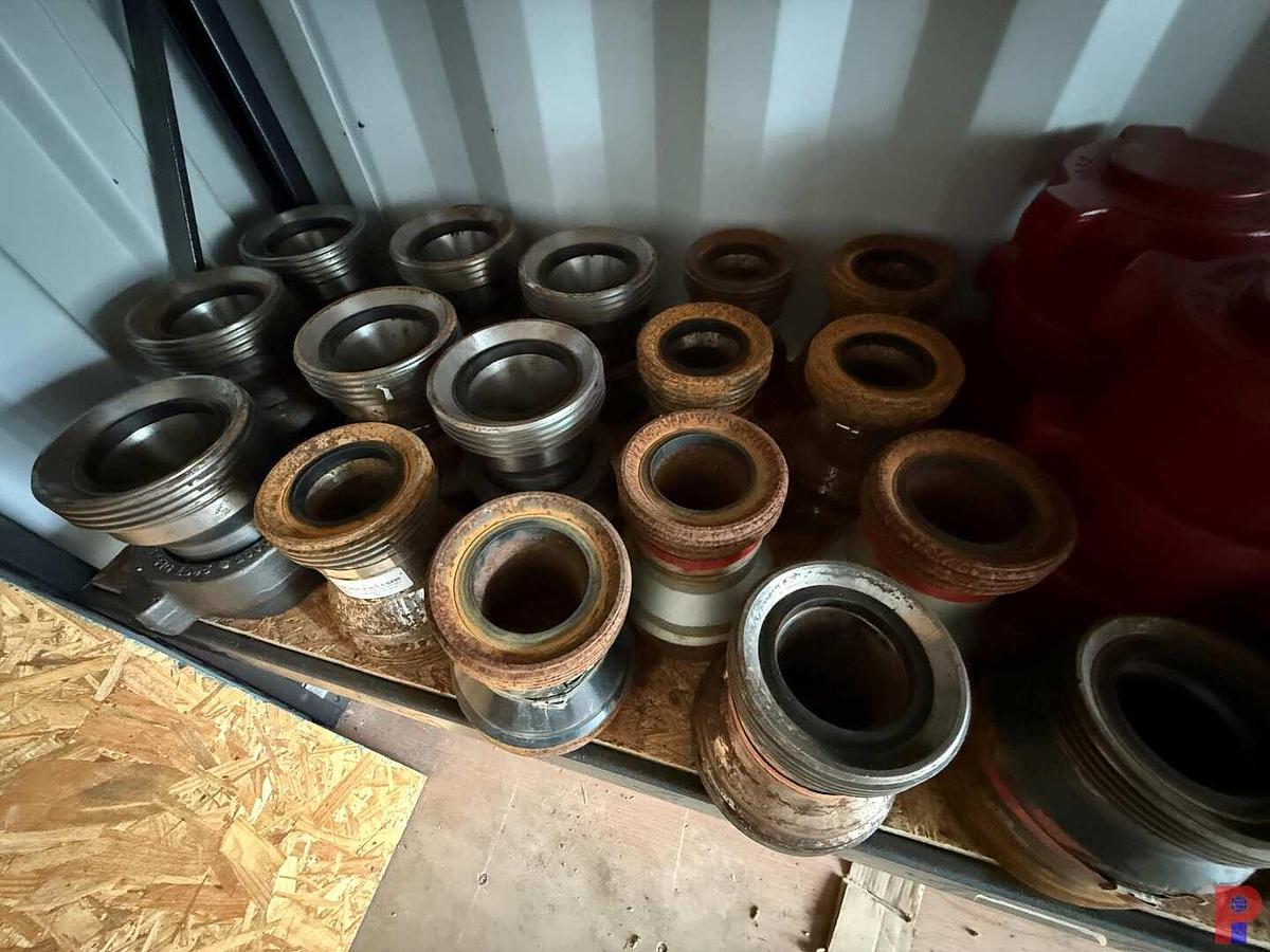 Used SHELF8- (17) 3”-4” FIG 1502 CROSSOVERS, (30) BULL PLUGS, SOME NEW