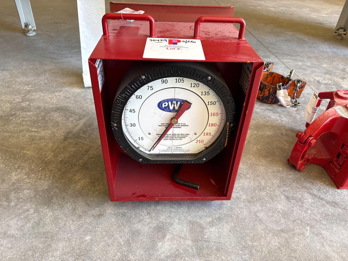 Used PWI pad type weight indicator