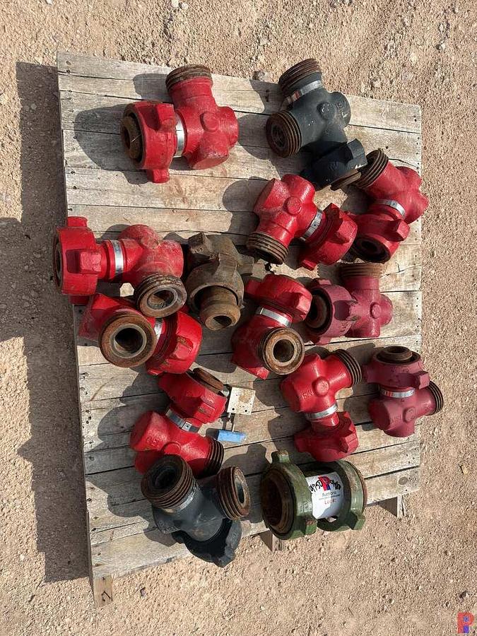 Used (12 X $) PALLET W/ (12) MSI 2” 15K WP 1502 FLOW IRON ELBOW