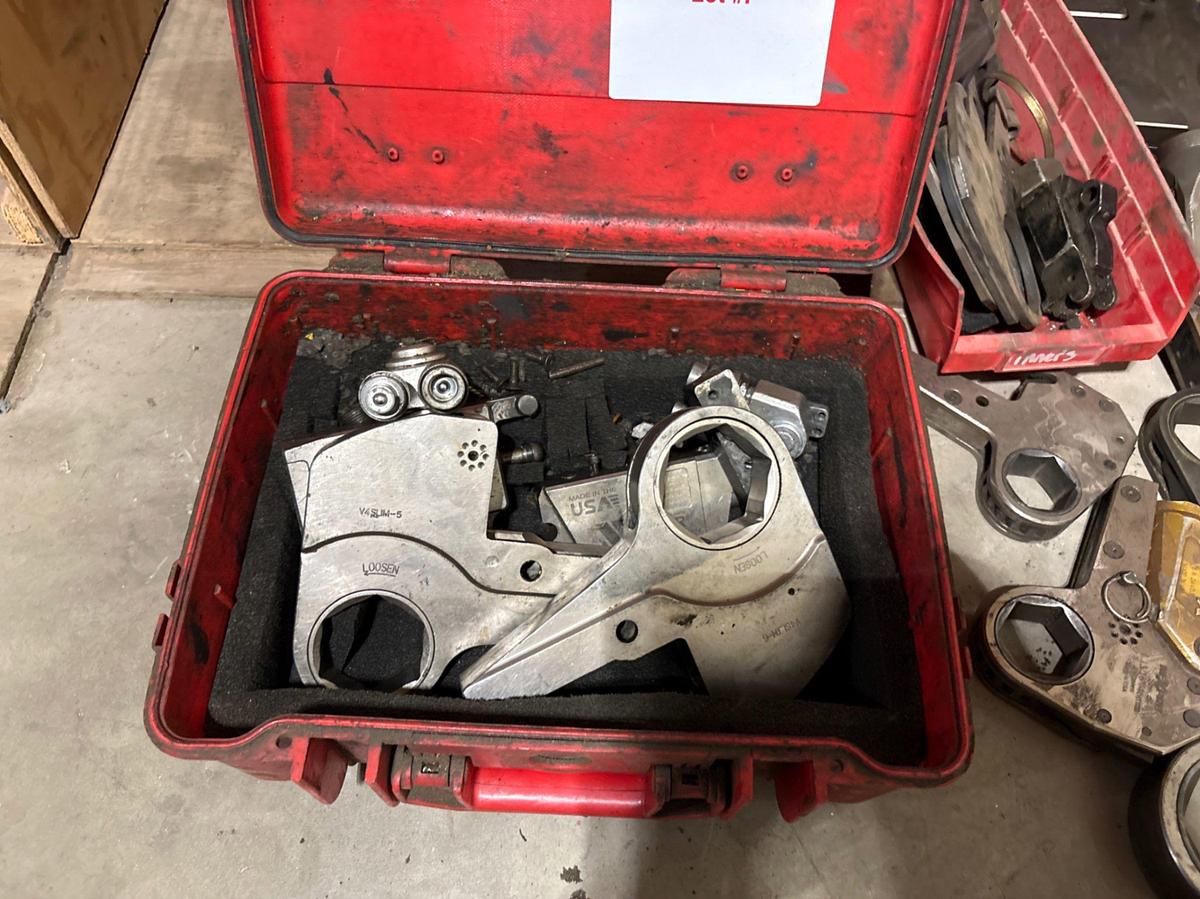 Used Lot of (19) assorted hydraulic torque wrenches & parts