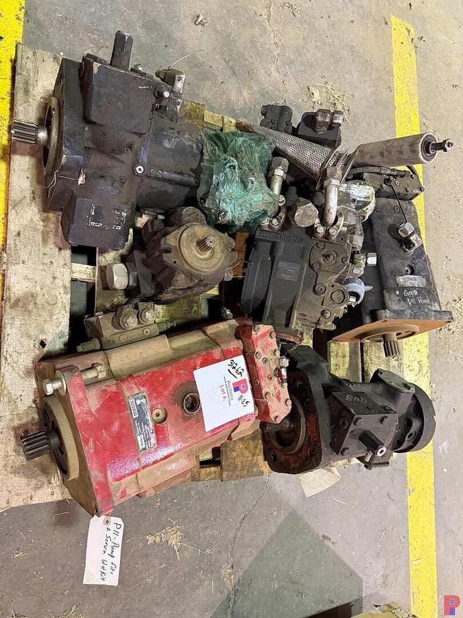 Used PALLET W/ (5) PARKER DENISON HYDRAULIC PUMPS