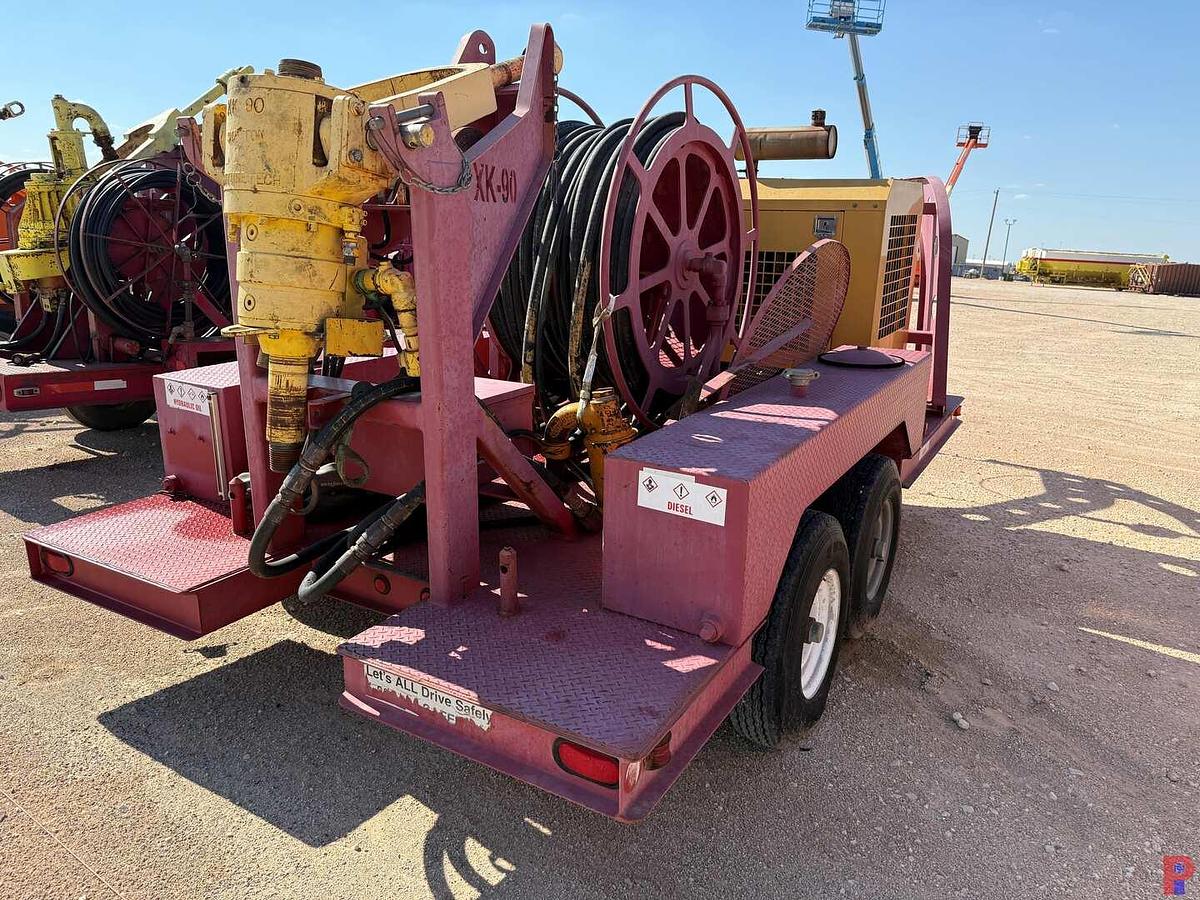 Used 2007 VENTURETECH XK-90 90 TON POWER SWIVEL ON 14' T/A TRAILER (INCOMPLETE)