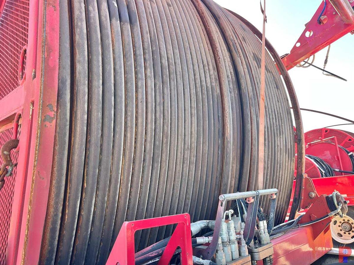 Used 2014 SERVA GROUP 2” 4-AXLE COIL TUBING TRAILER W/ HR6100 INJECTOR HEAD