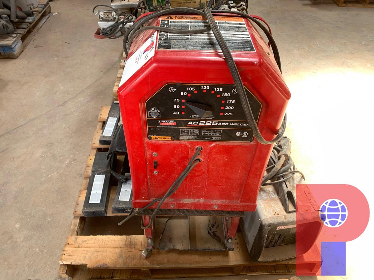 Used LINCOLN ELECTRIC AC 225 ARC WELDER, TORCH AND WELDING SUPPLIES