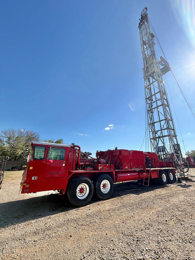 Used 1979 FRANKS EXPLORER III 1287/160 DTD-HT 96’-215K 4-AXLE WELL SERVICE WORKOVER RIG