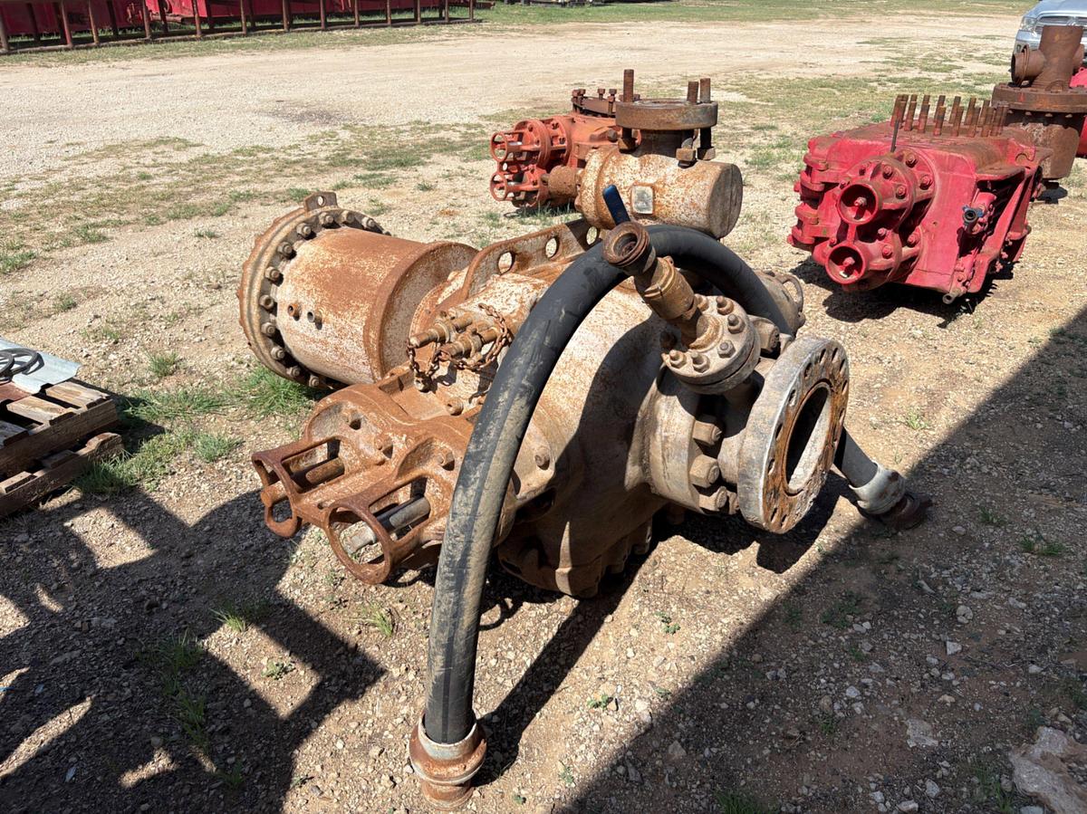 Used Shaffer 11” double hydraulic bop w/ 11” annular bop & 3” gate valve