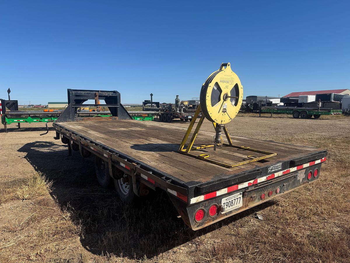Used 2014 PJ 20' GOOSENECK FLATBED TRAILER