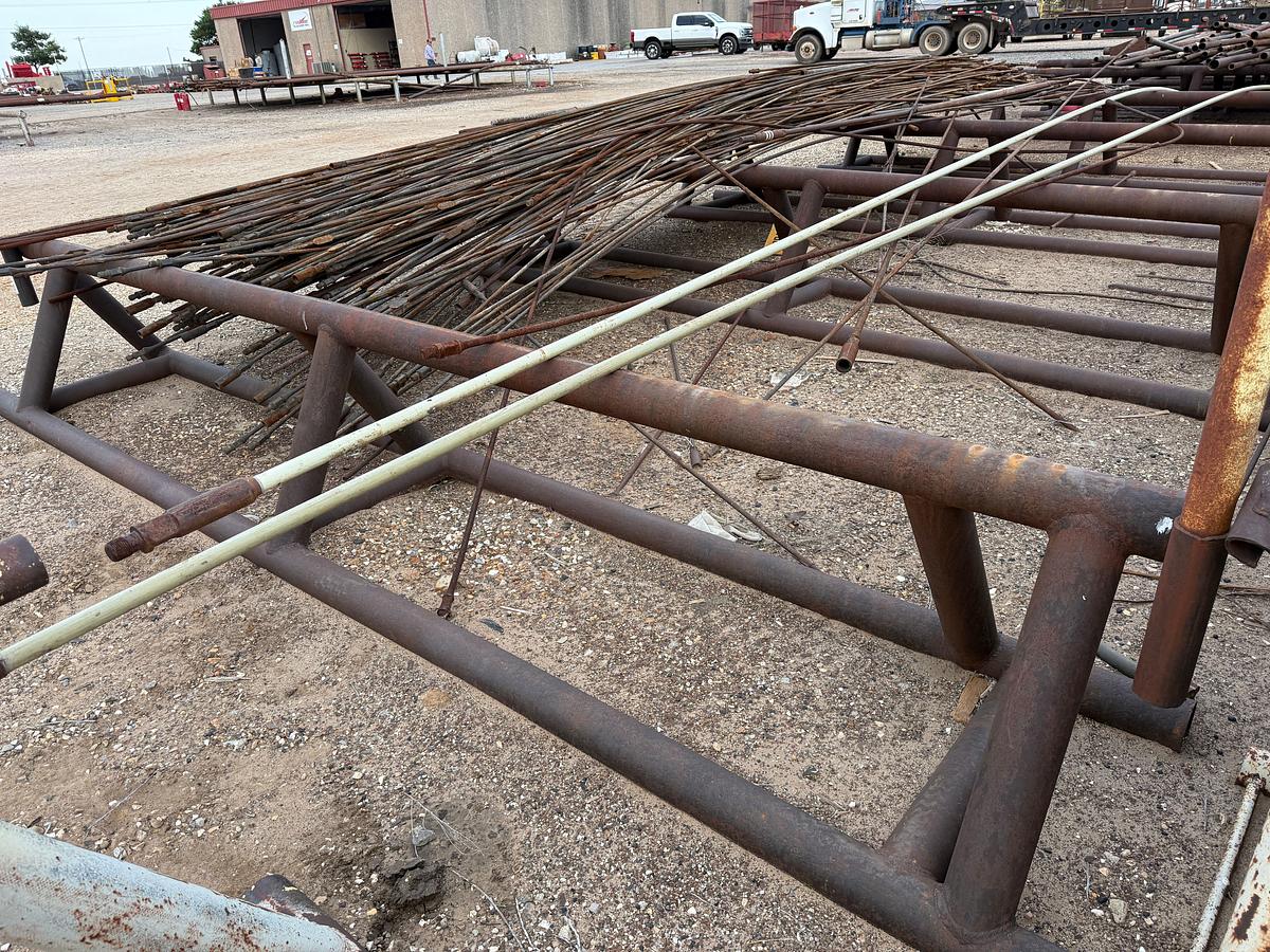 Used (2 x $) 16’ x 32” TRIANGULAR PIPE RACKS W/ PIPE STAYS