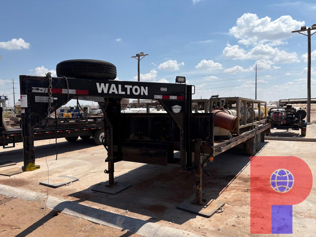Used 2022 WALTON 24’ X 8’ T/A GOOSENECK WATER MISSLE TRAILER