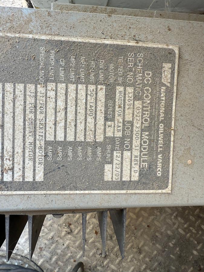 Used CANRIG 1050E-500 500-TON 6-5/8”REG 5K WP TOP DRIVE ASSEMBLY