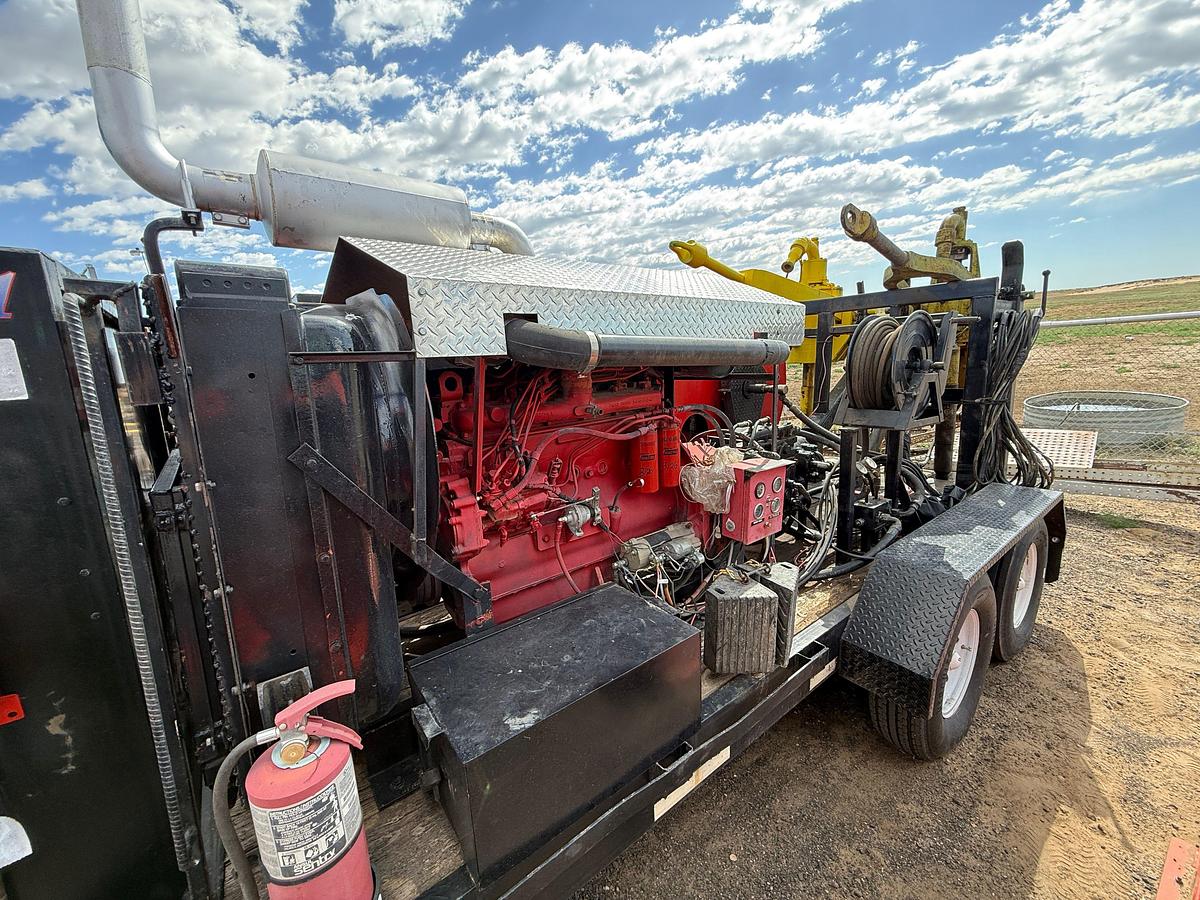 Used (1) EVCO 2.5 & (1) IRI 150-TON POWER SWIVELS MTD. ON 2004 SPME 14’ T/A GOOSENECK TRAILER