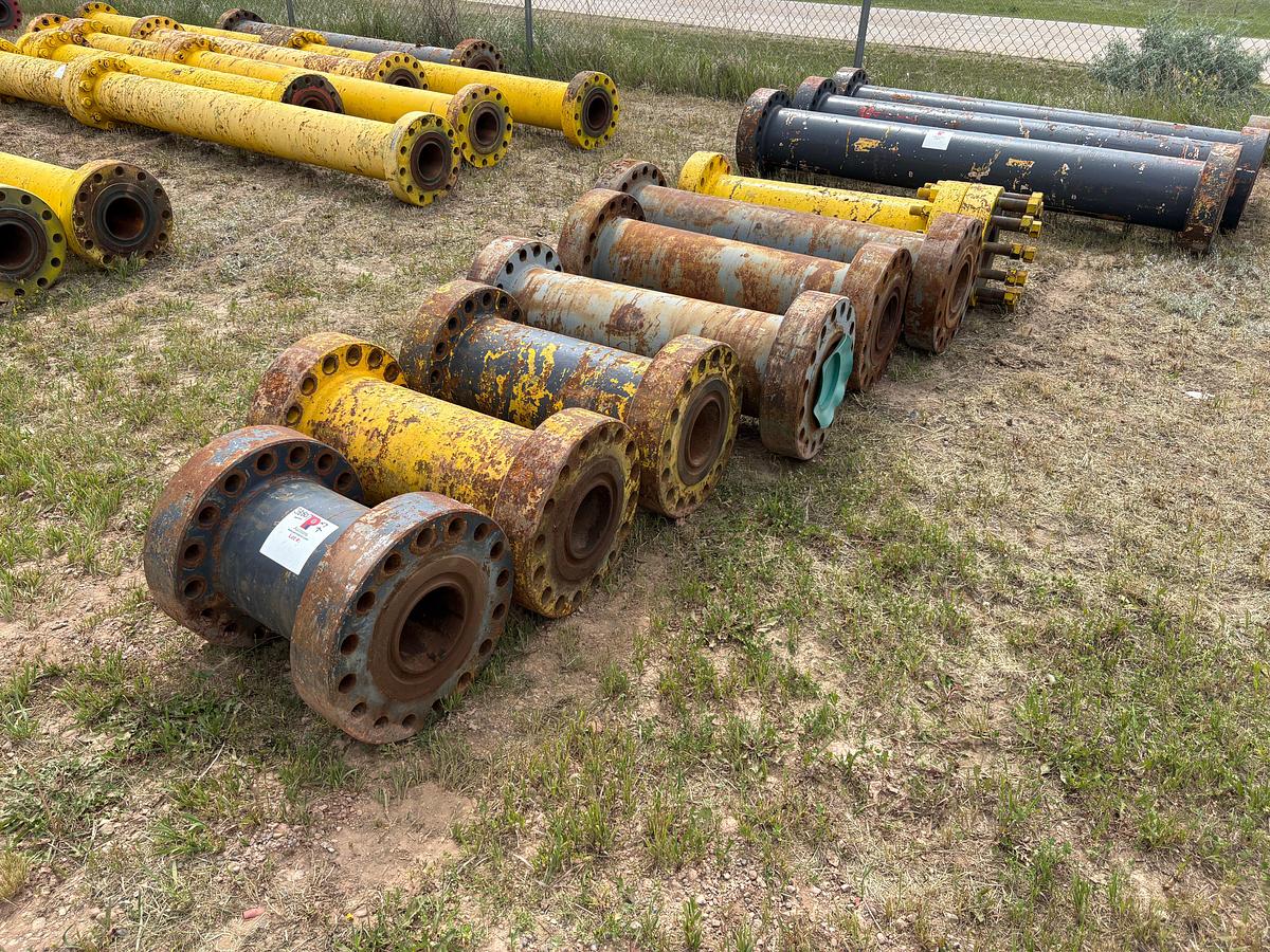 Used (7) 7-2/16” 10k & 15k spacer spools, 24” to 60”L