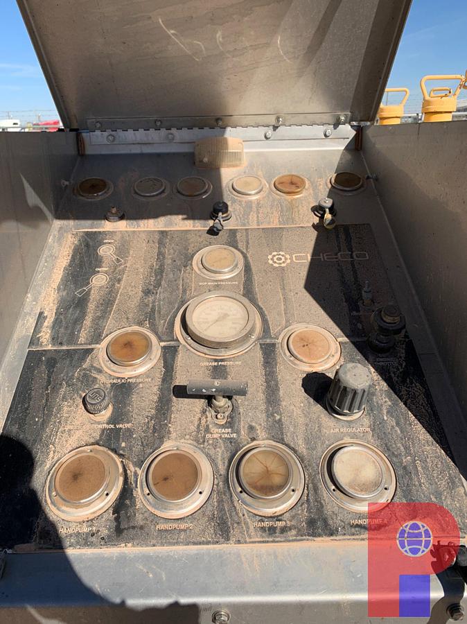 Used CHECO SKIDDED GREASE INJECTION UNIT 12’ X 7’