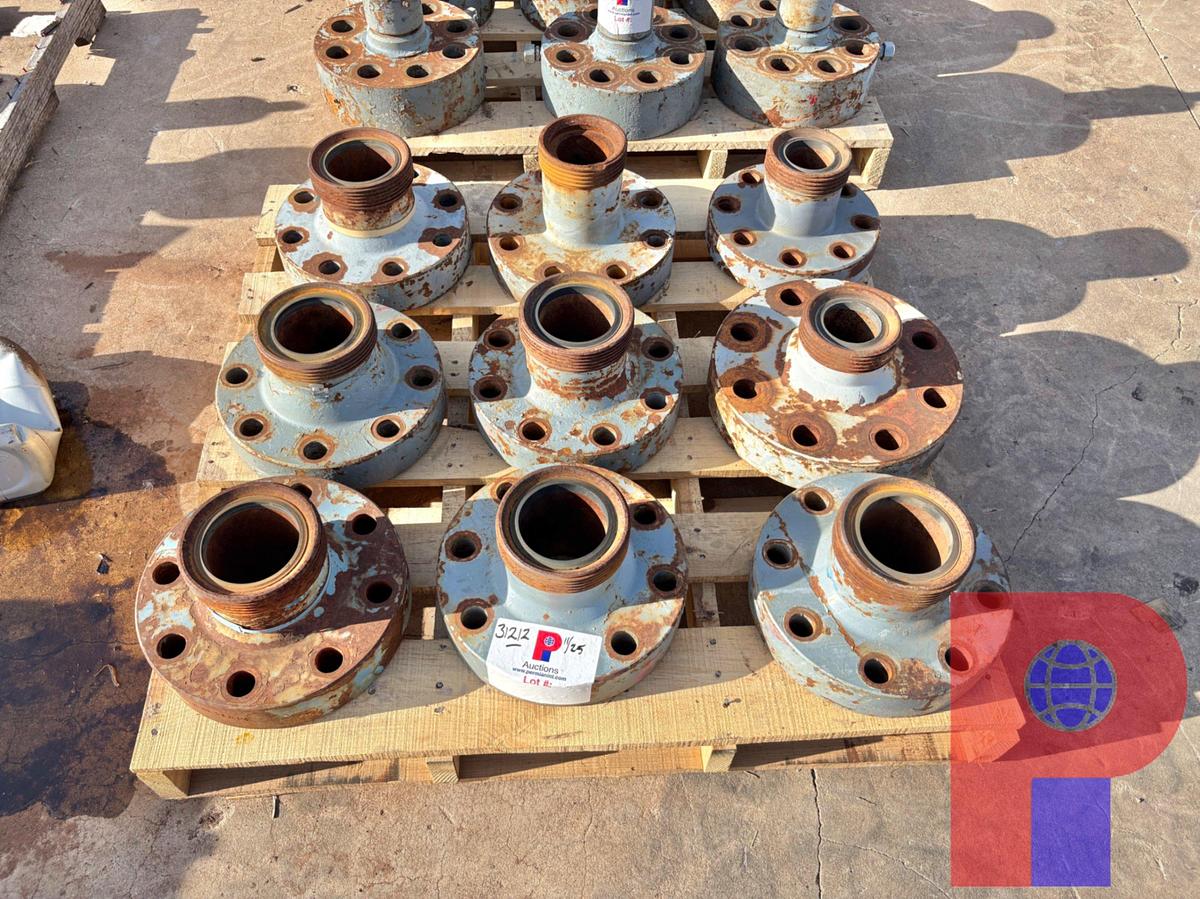 Used (9X$) 3” & 4” WECO FLANGES