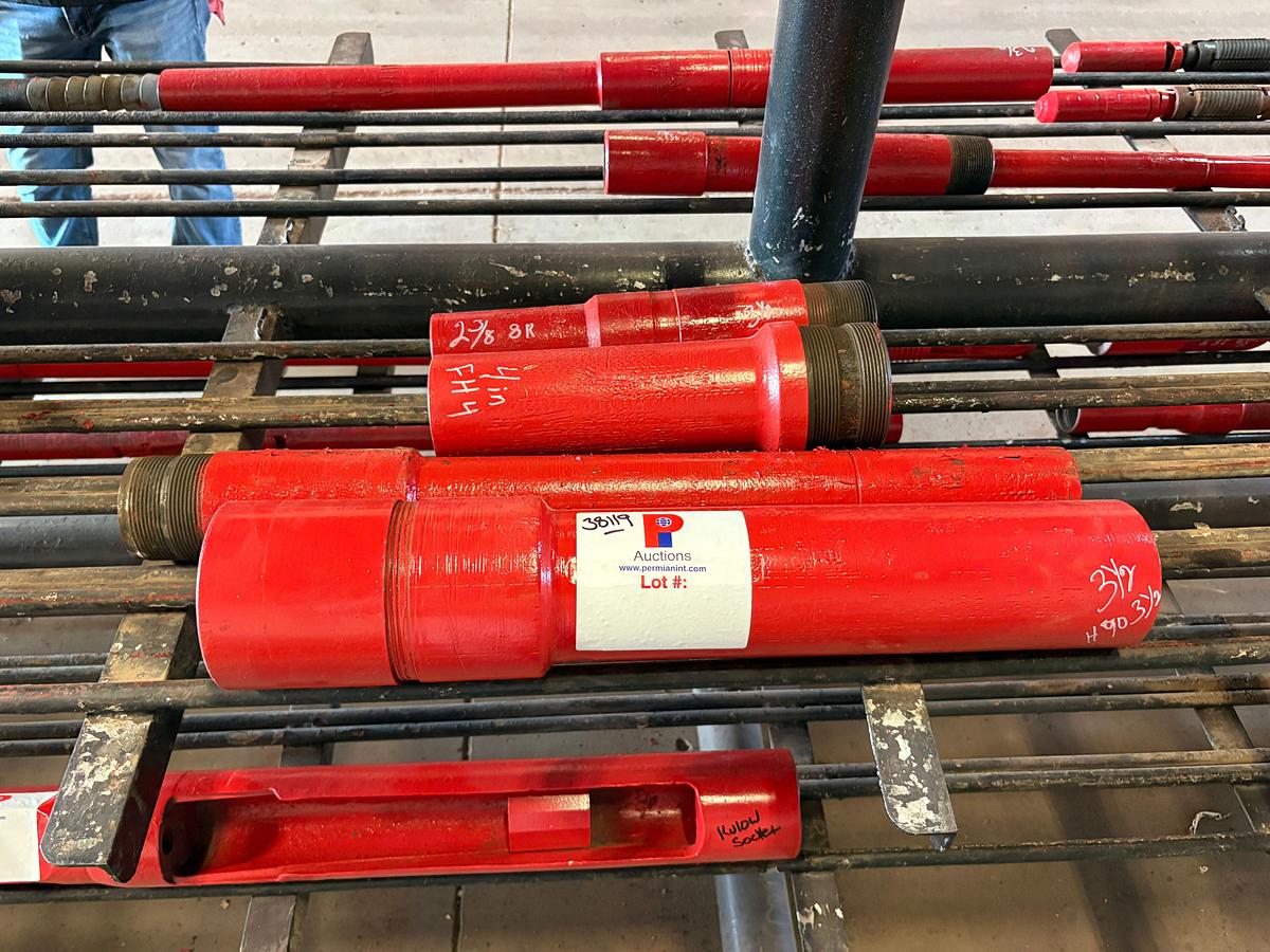 Used (4) assorted size top subs, 3-3/4” to 5-1/2”OD