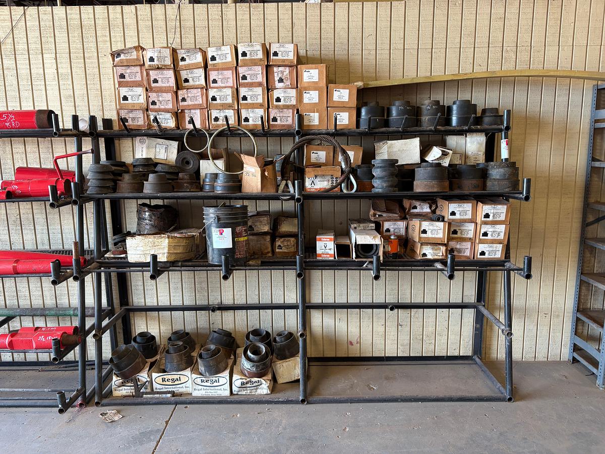 Used Lot of 100+ regal, GUIBERSON, petro, & oil states tubing stripper rubbers, swab cups, & rubber goods