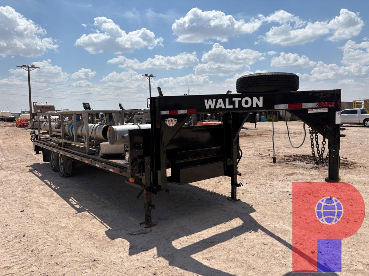 Used 2022 WALTON 24’ X 8’ T/A GOOSENECK WATER MISSLE TRAILER