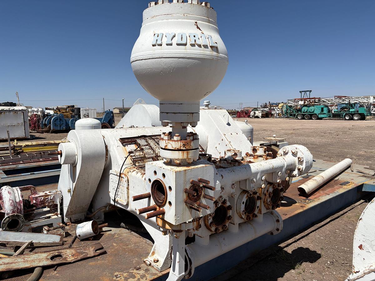 Used Gardner Denver pz9 triplex mud pump, mtd on 35’ x 12’ skid