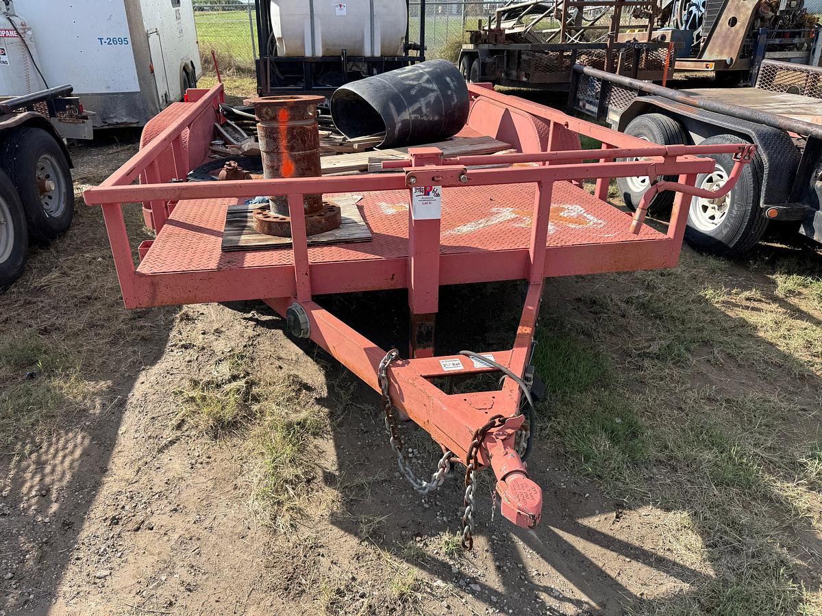 Used 2018 SHOP 12’ X 82” T/A BP STEEL BED UTILITY TRAILER