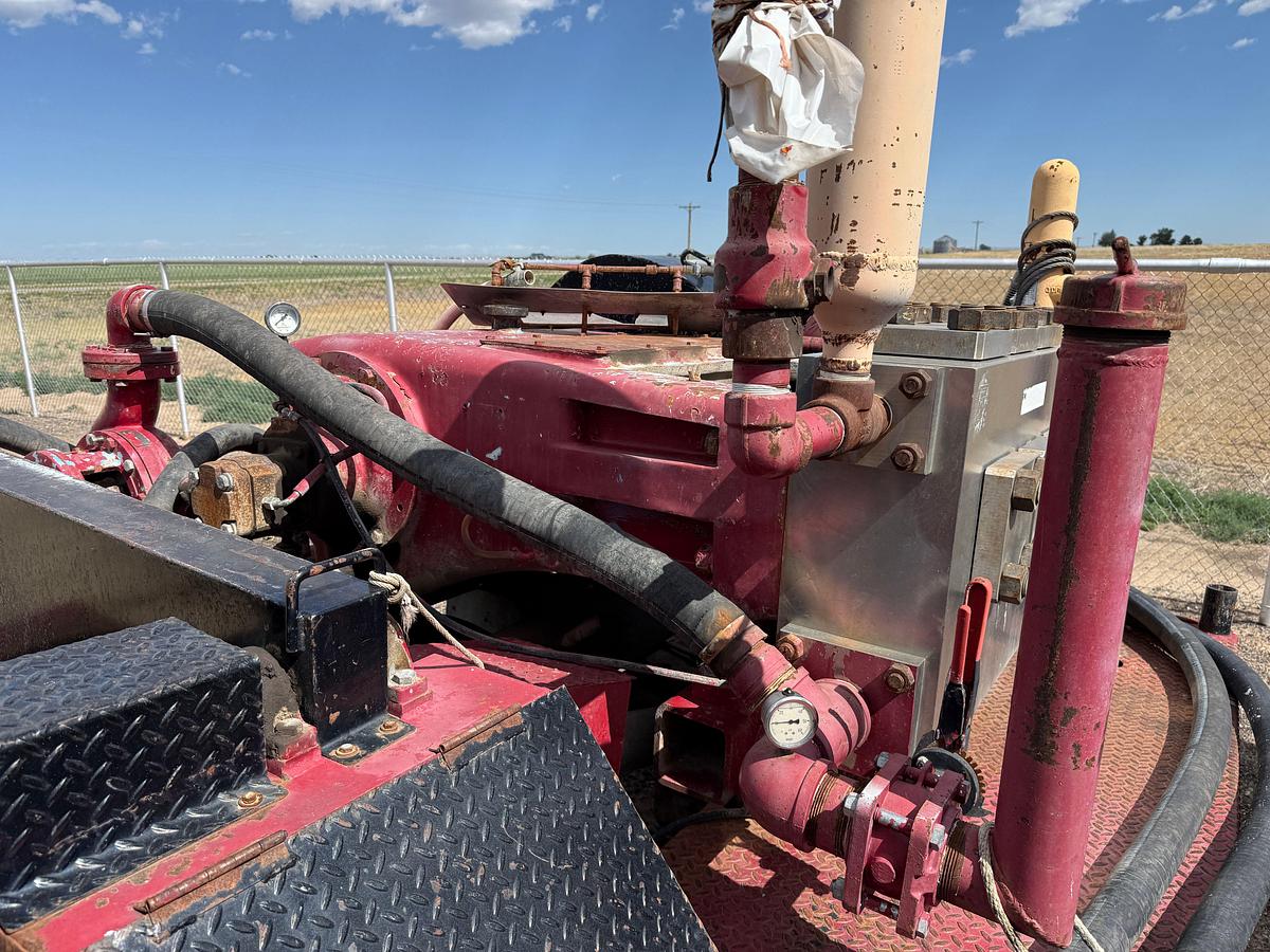 Used WEATHERFORD 5K WP TRIPLEX PUMP MTD ON 16’ T/A GOOSENECK TRAILER