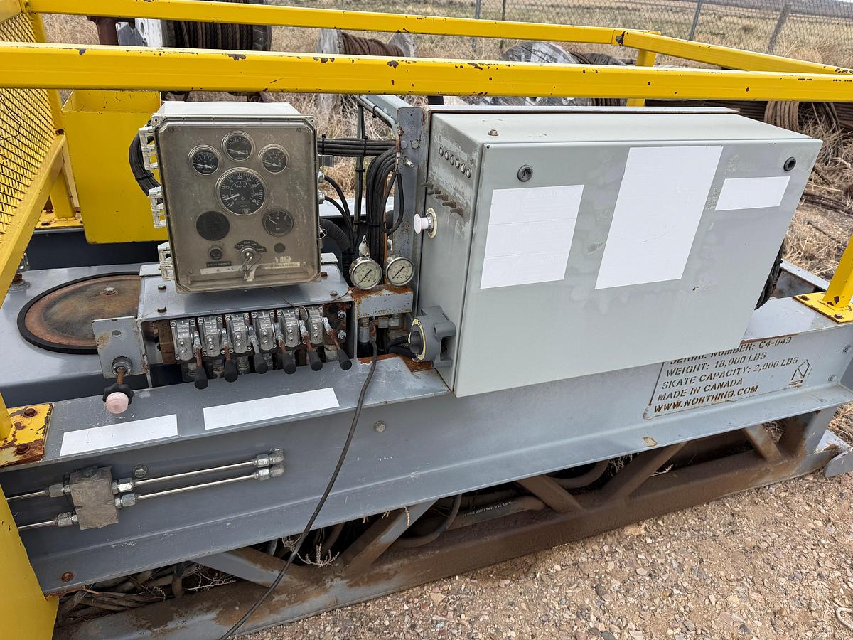 Used NORTH RIG C4S 30’H HYDRAULIC CATWALK PIPE HANDLER SKIDDED P/B YANMAR DIESEL ENGINE