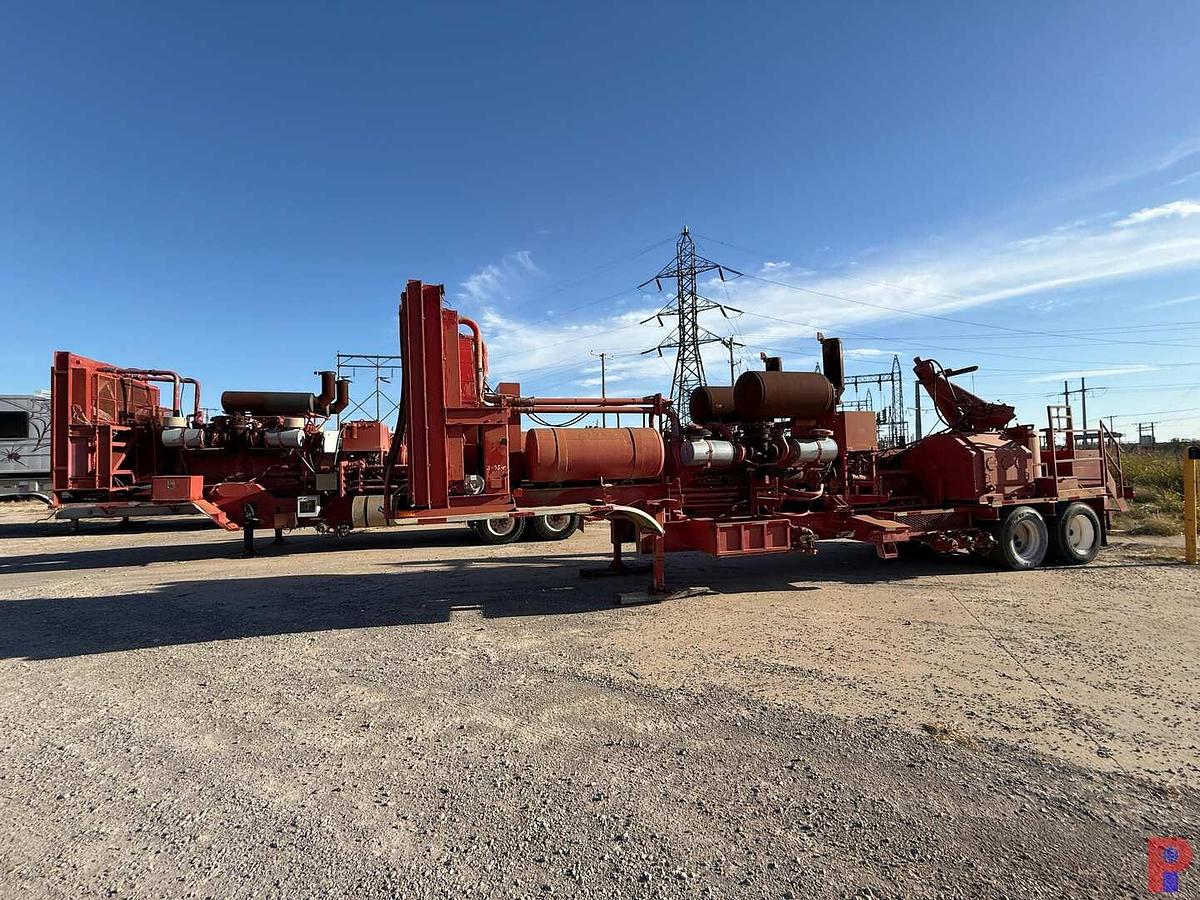 Used SPM 2,000 HP TRIPLEX ACID PUMP P/B DETROIT 16V149TTIA ON T/A TRAILER