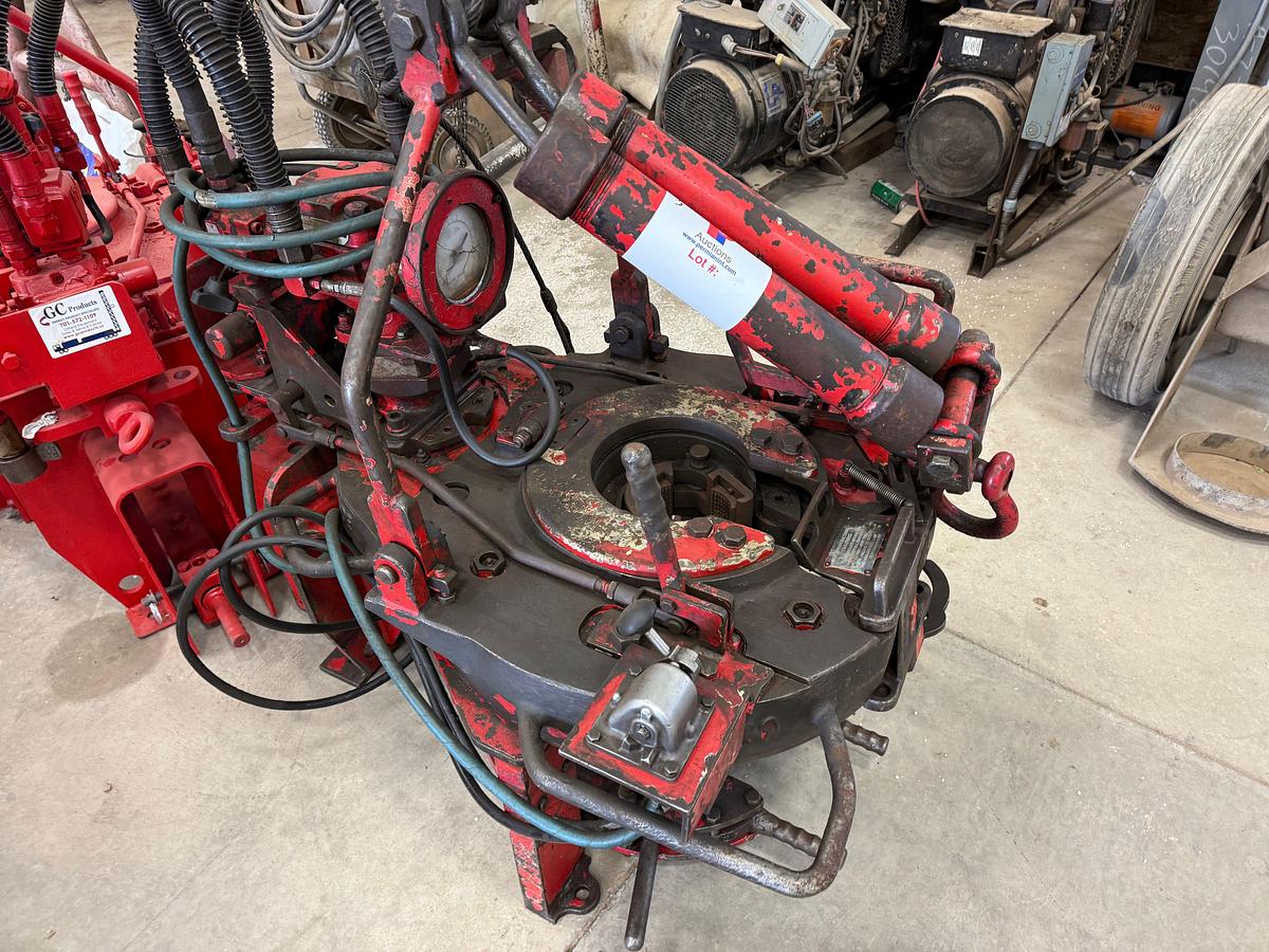 Used WESTCO 5500 HYDRAULIC TUBING TONG W/ AIR BACK-UP, HANGER, & DRESSED