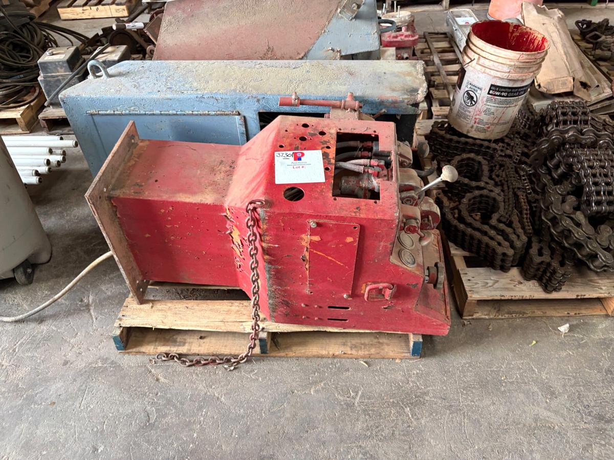 Used (3) driller’s control consoles & pallet of roller chain