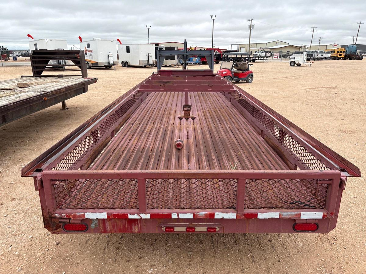 Used SHOPBUILT 28’ x 7.5’ t/a gooseneck tool transport trailer